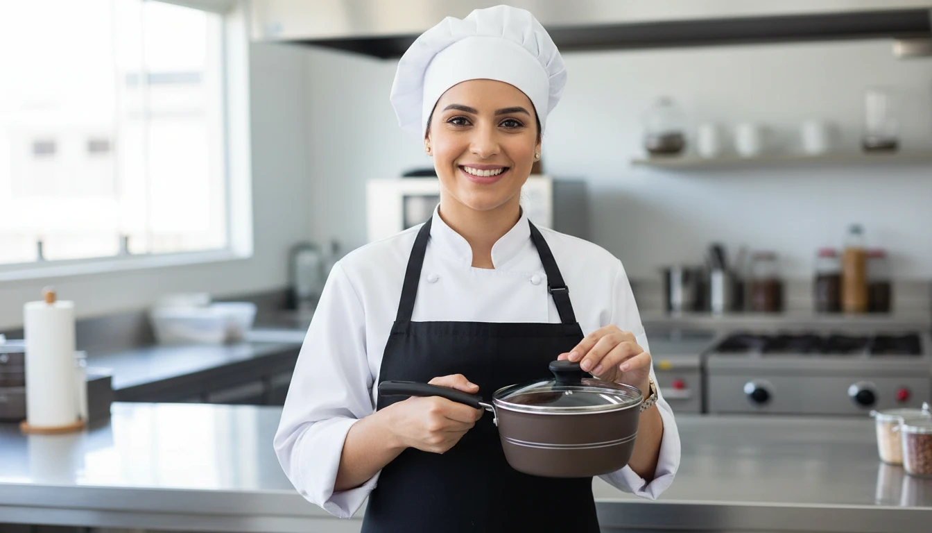 caçarola de ferro fundido para chefs amadores