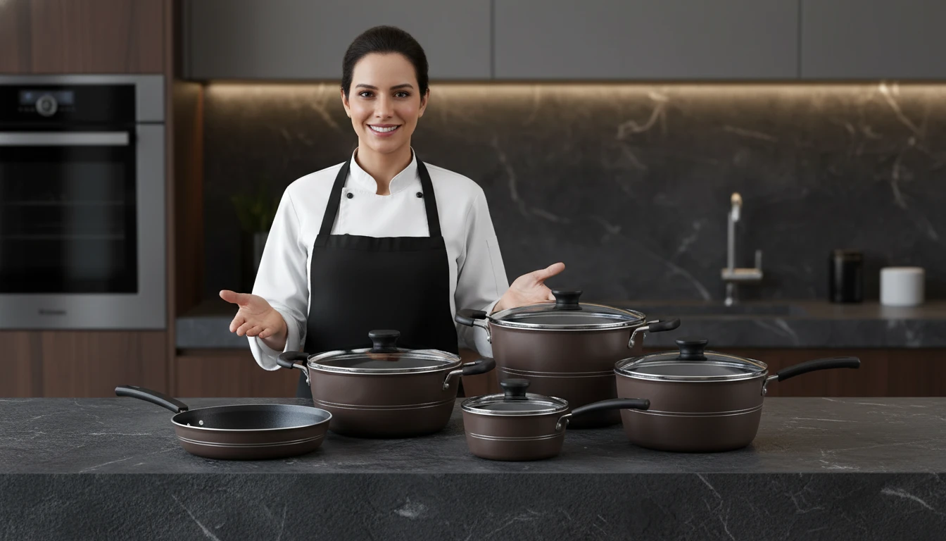 Conjuntos de panelas de inox com preço acessível para famílias