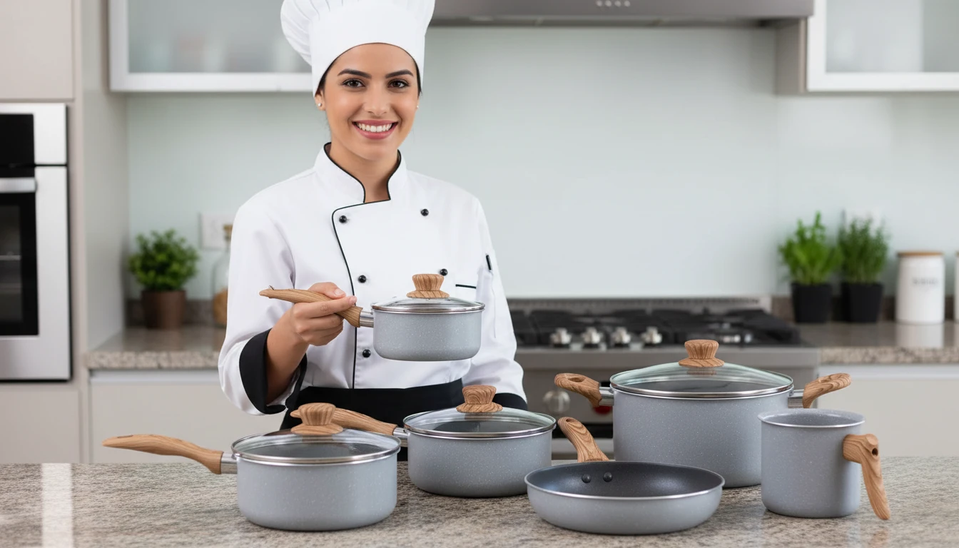 Panelas para frituras em cozinhas comerciais