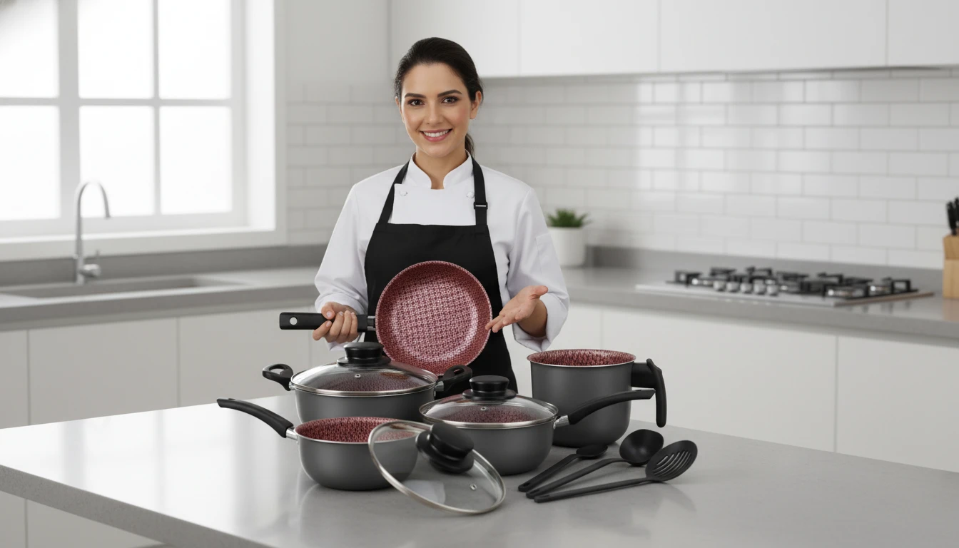 Panelas antiaderentes com ótima distribuição de calor